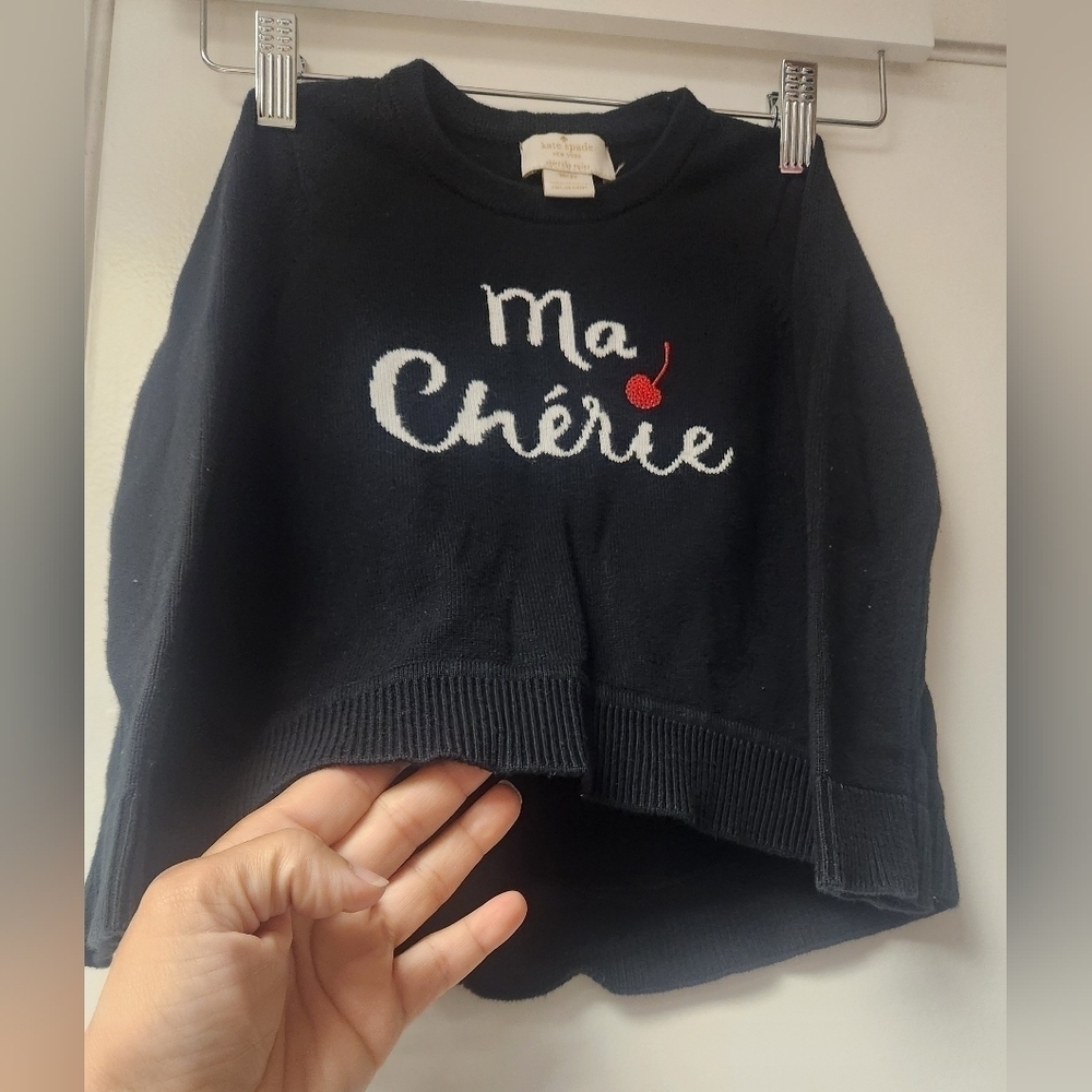 Kate Spade New York Ma Chérie Toddler Black Sweater Sizes 3Y - Picture 5 of 14